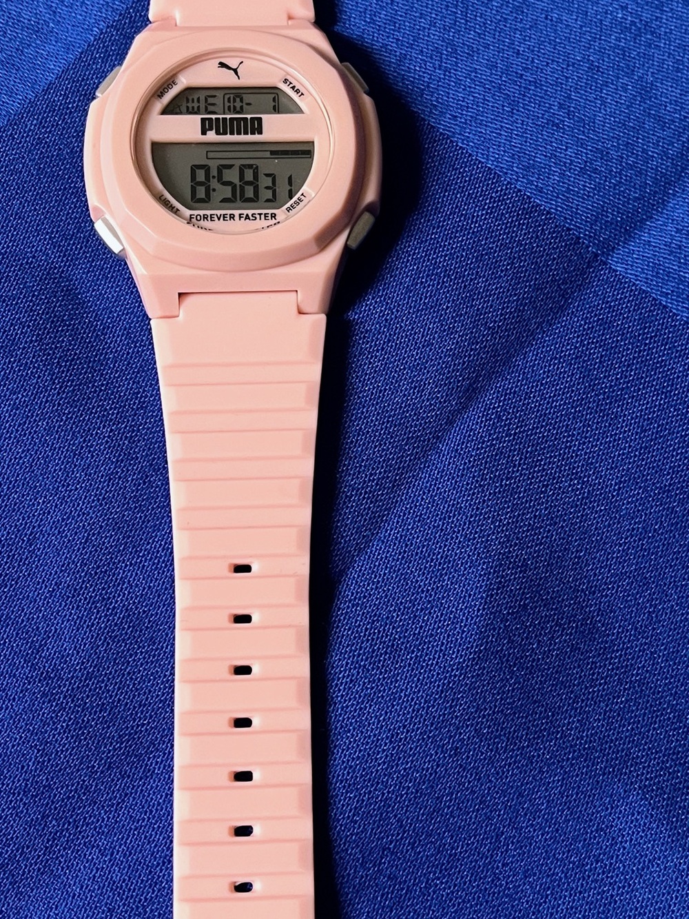 New Puma Light Pink Digital Silicone Watch